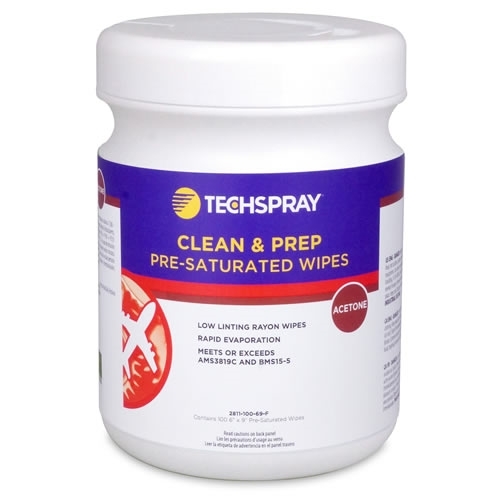 tm TechSpray 1743-50PK Wipe; Screen and Keyboard; Pre-Saturated; Anti Static; Pack; 50 Wipes by Materro 